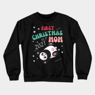 first christmas as a mom Crewneck Sweatshirt